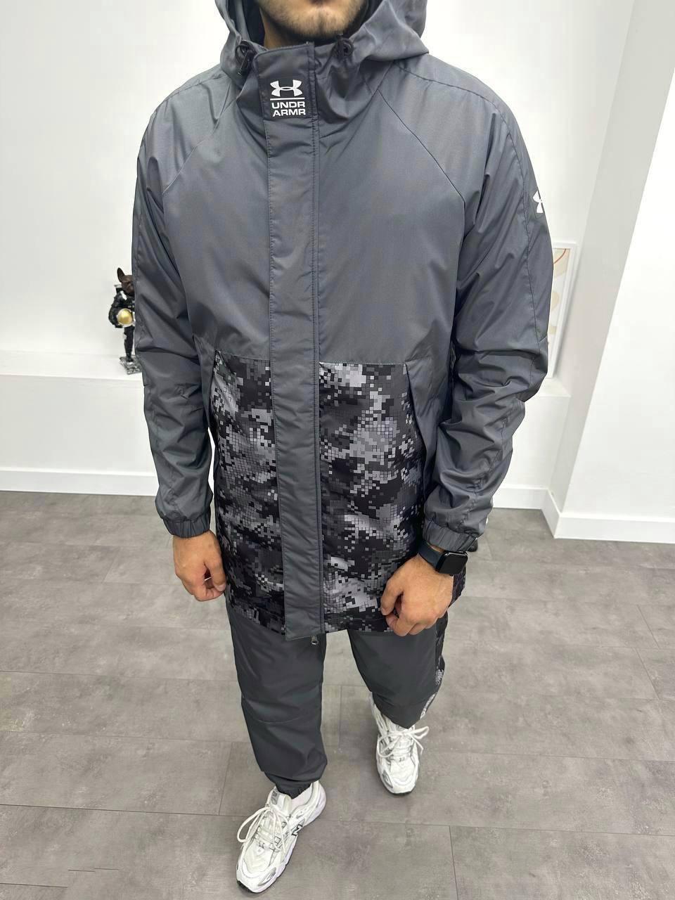 Чоловічий спортивний костюм Under Armor D11384 сірий S, фото 1