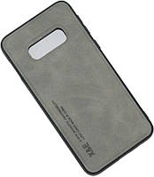 Шкіряний чохол Sheepskin з магнітом для Samsung Galaxy S10e Light gray