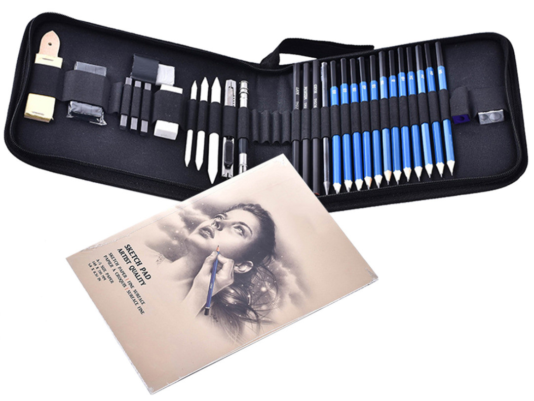 Художній набір для малювання та ескізів 34 предмета Drawing Set