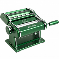 Локшинорізка 2 насадки /машинка для розкочування тіста Marcato Atlas 150 зелений