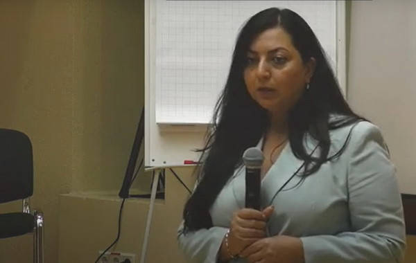 Виступ Мері Акопян на конференції «Гуманітарне розмінування в Україні. Проблеми та шляхи вирішення»