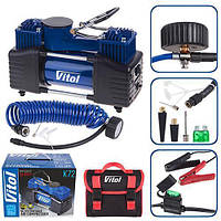 Компресор автомобільний двопоршневий Vitol K72 90 л/хв 360 Ватт