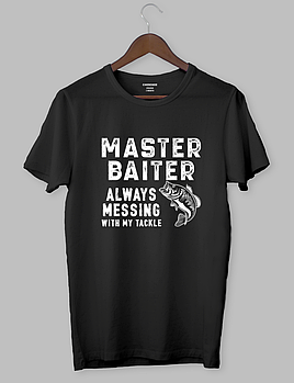 Футболка з прикольним дизайном «MASTER BAITER»
