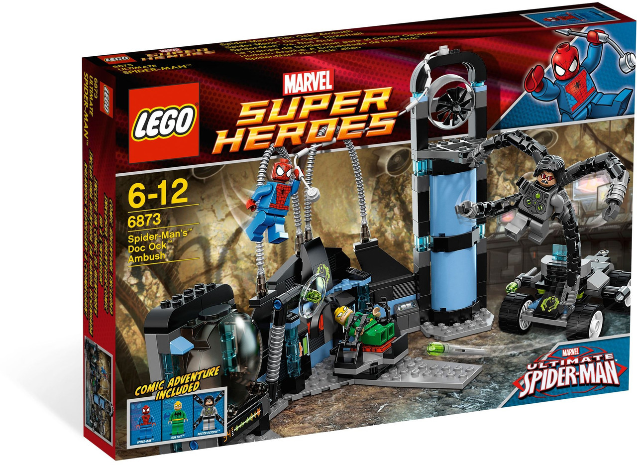 Конструктор LEGO Marvel Super Heroes Напад Людини-павука на лабораторію Лікаря Восьминога (6873), фото 1