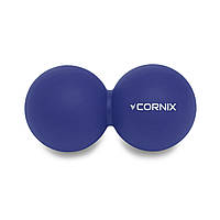 Массажный мяч Cornix Lacrosse DuoBall 6.3 x 12.6 см XR-0109 Navy Blue