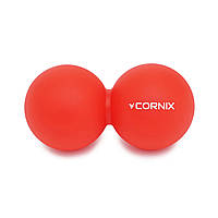 Массажный мяч Cornix Lacrosse DuoBall 6.3 x 12.6 см XR-0112 Red