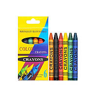 Карандаши восковые CRAYONS s-2006A 6 цветов, Lala.in.ua