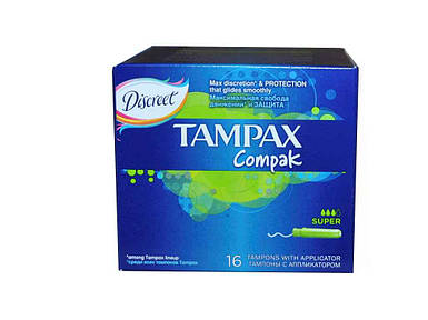 Тампони Tampax Compak Super Duo 16 шт. FG