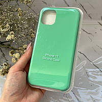 Чехол Silicon case iphone 11 .Силиконовый на Айфон 11 с открытым низом | Case for iPhone Светлый