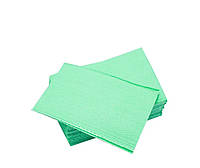 Салфетка-нагрудник трехслойная зеленая 33х44,5 см 500 штук в упаковке
