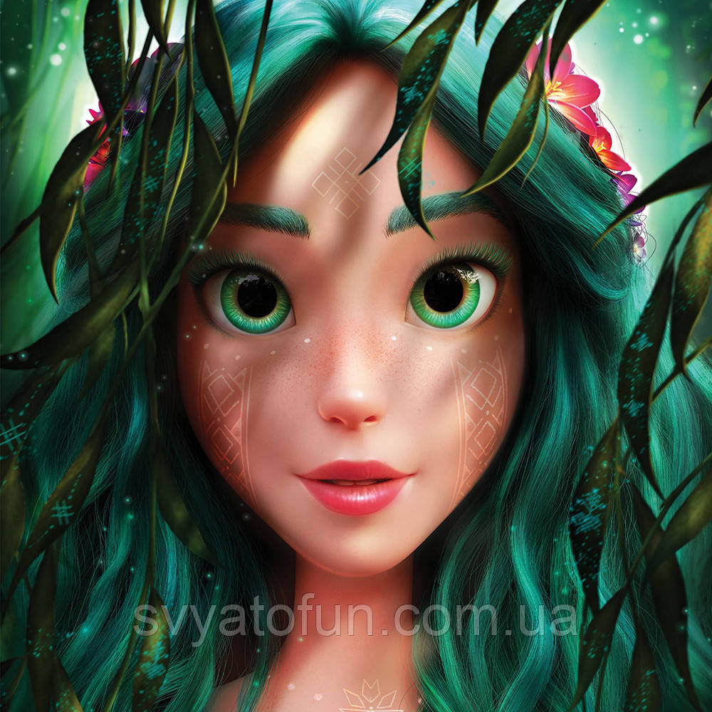 Наклейка на коробку "Мавка" магія 48х48 см