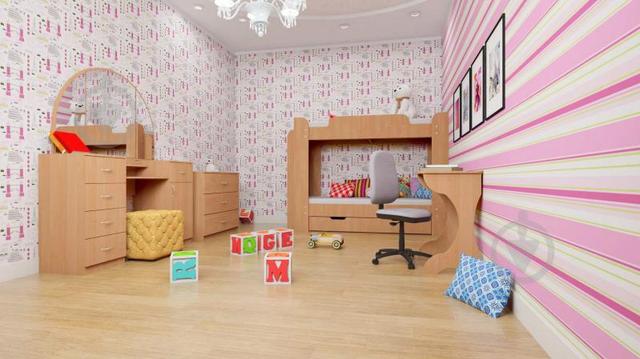 Двухъярусная детская кровать Твикс Компанит в интерьере