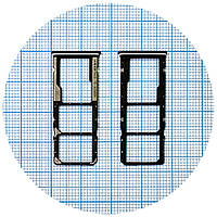 Тримач SIM карти Xiaomi Redmi Note 11, Redmi Note 11S синій на 2 SIM + Micro SD