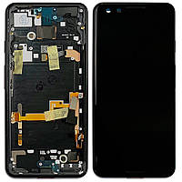 Дисплей (екран) Google Pixel 3 з тачскріном (оригінал 100% з рамкою)