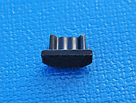 Защитная заглушка для micro usb черная, силикон, micro usb