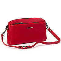 Жіноча сумка через плече з натуральної шкіри Eminsa 40125-37-5 червона
