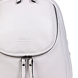 Жіночий рюкзак з натуральної шкіри Karya 6017-09 білий, фото 7
