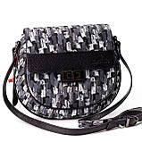 Жіноча сумка крос-боді Eminsa 40234-64-1 шкіряна чорна, фото 3