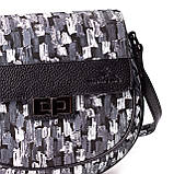 Жіноча сумка крос-боді Eminsa 40234-64-1 шкіряна чорна, фото 5