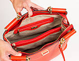 Жіноча сумка з натуральної шкіри Eminsa 4006-12-26 помаранчева, фото 6