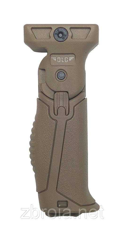 Передня рукоятка DLG Tactical (DLG-048) складна на Picatinny (полімер) койот