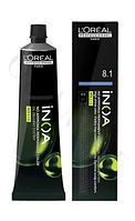 Олео-краска для волос без содержания аммиака L'Oreal Professionnel INOA оттенок 6.45, 60г