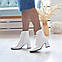 Жіночі демісезонні шкіряні білі черевики. Розміри 36-41, фото 3