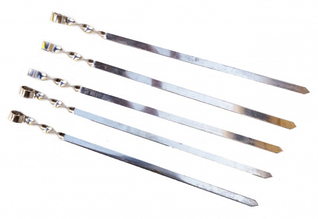 Шампур плоский 690*15*3мм із нержавіючої сталі