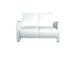 Офісний диван Pearl | Перлина Двомісний білий, екошкіра, фото 5