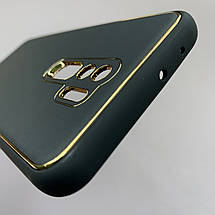 Чохол для Xiaomi Redmi 9 шкіряний матовий чохол із захистом камери на телефон сяомі редмі 9 чорний u9h, фото 6