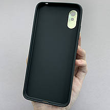 Чохол для Xiaomi Redmi 9A шкіряний матовий чохол із захистом камери на телефон сяомі редмі 9а чорний u9h, фото 3