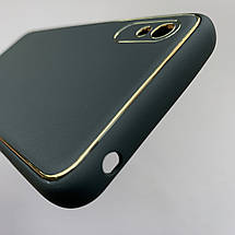 Чохол для Xiaomi Redmi 9A шкіряний матовий чохол із захистом камери на телефон сяомі редмі 9а чорний u9h, фото 6