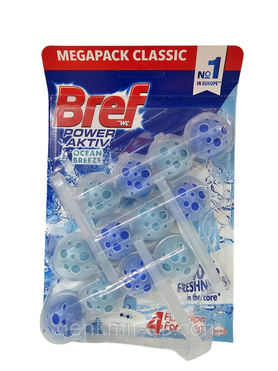 Туалетний блок Bref Power Aktiv Ocean, 3 шт.