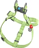 Шлея WAUDOG Re-cotton з QR-паспортом, з відновленої бавовни, світловідбивна, зелена Ш 15, Д 40-55 см, фото 2