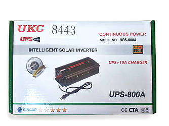 UKC UPS-800А Інвертор 12-230V, 800W, з автоматичною зарядкою акумулятора