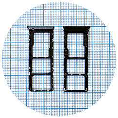 Тримач SIM карти та карти пам'яті Tecno Spark 5 Pro синій на 2 SIM