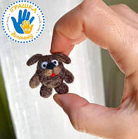 Мініатюрна іграшка Собачка - улюбленець для Барбі, Кена, 3х3 см, серія "Іграшка на долоню"