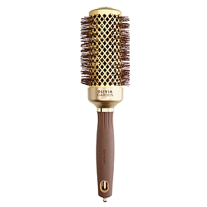 Термобрашинг для волосся Olivia Garden 45 мм Blowout Shine Wavy Bristles Gold & Brown (ID2050)