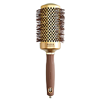 Термобрашинг для волос Olivia Garden 55 мм Blowout Shine Wavy Bristles Gold & Brown (ID2051)
