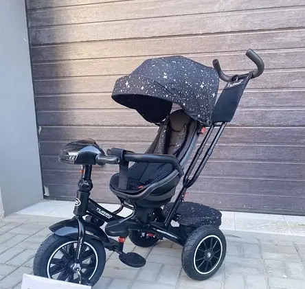Велосипед триколісний дитячий Turbotrike М 5448HANS-20SP (світло, музика, батьківська ручка, надувні колеса), фото 1