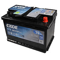 Автомобильный аккумулятор EXIDE EFB 70Аh 760A R+ Start-Stop