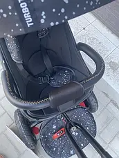 Велосипед триколісний дитячий Turbotrike М 5448HANS-20SP (світло, музика, батьківська ручка, надувні колеса), фото 5