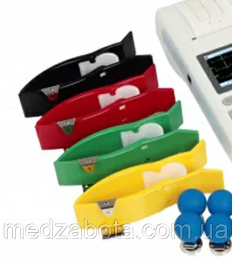 Електроди прищіпка на кінцівки Heaco набір 4 кольори, фото 1