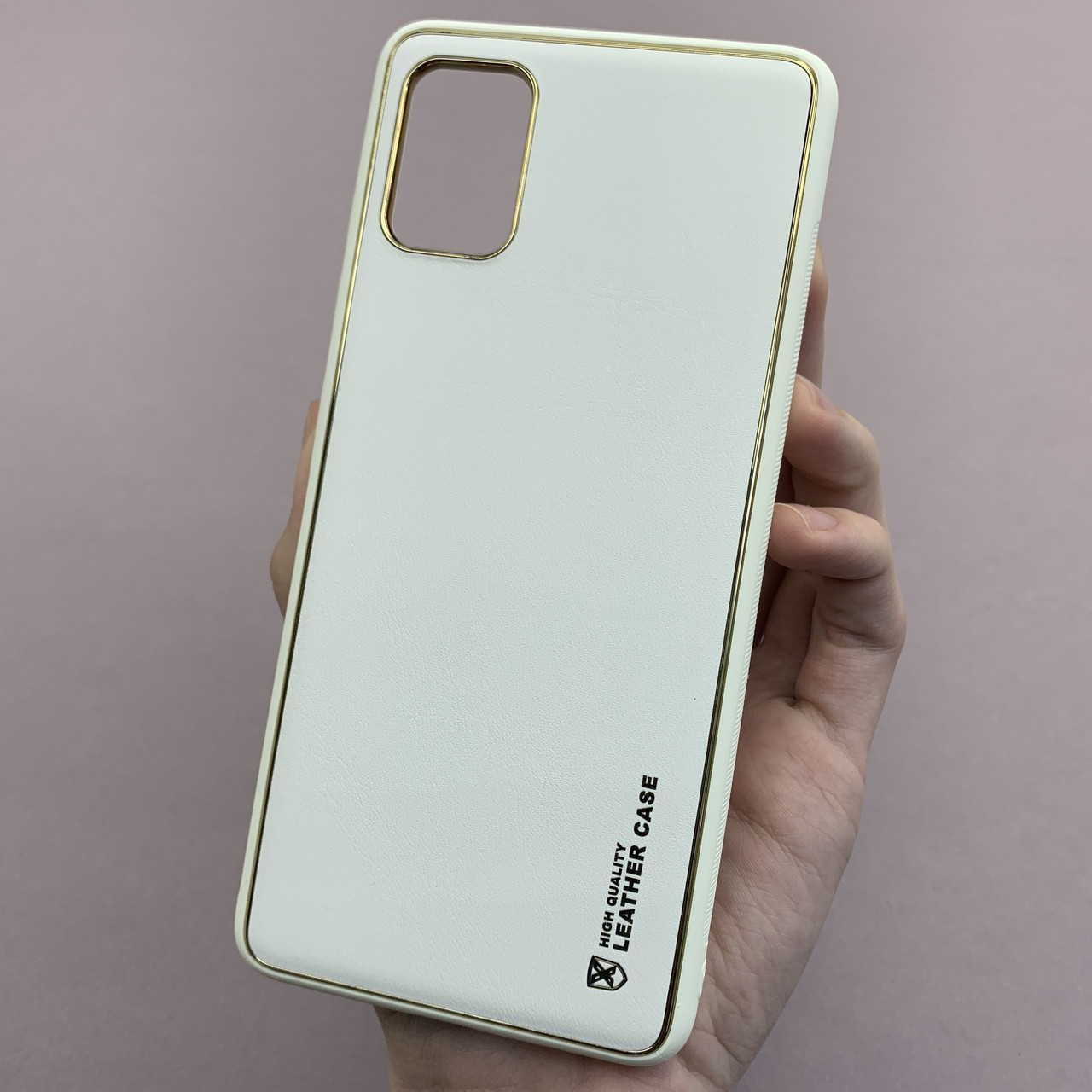 Чохол для Samsung Galaxy A51 шкіряний матовий чохол на телефон самсунг а51 білий u9h