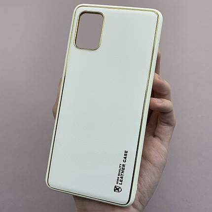 Чохол для Samsung Galaxy A51 шкіряний матовий чохол на телефон самсунг а51 білий u9h, фото 1