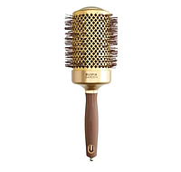 Термобрашинг для волос Olivia Garden 65 мм Blowout Shine Wavy Bristles Gold & Brown (ID2052)