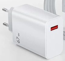 Швидкий зарядний пристрій 67W GaN для Xiaomi QC 3.0 67 Вт EU MDY-12-EZ підтримка Mi Turbo Charge