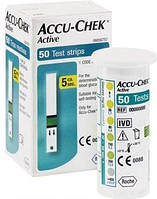 Тест-смужки Accu-Chek Active для глюкометра, 50 штук