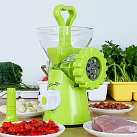 Ручная мясорубка c насадками для колбасы Multi function mincer / Механическая мясорубка