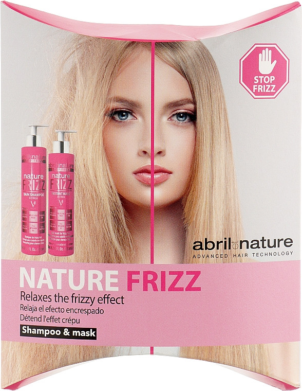 Набір живильний для неслухняного волосся ABRIL et Nature Nature Frizz Shampoo 30 мл Mask 30 мл
